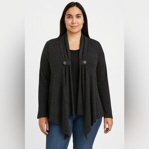 Black Women's Sweater Cardigan size Large